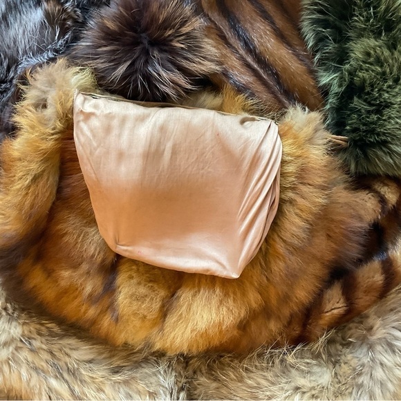 30’s-40’s Collectors piece Large Red Fox Hand warming. Muff Handbag. Zipper. - Picture 11 of 14
